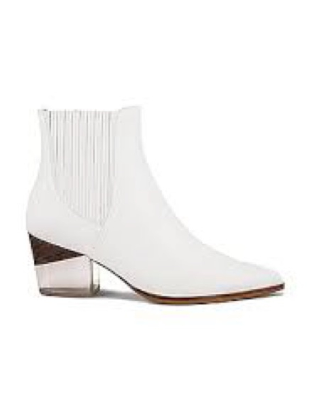 Alexandre Birman Ankle Boot with Clear Block Heel